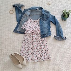 Modcloth tired eiffel tower print dress